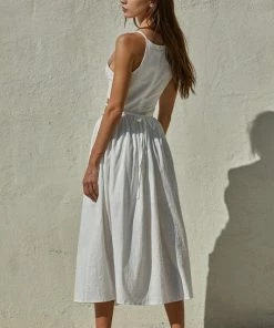 BT Katerina Cotton Cut Out Midi Dress BRIDAL