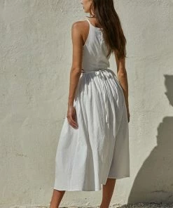 BT Katerina Cotton Cut Out Midi Dress BRIDAL