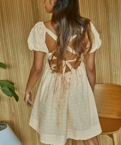 BT Apricot Textured Babydoll Dress BUMP FRIENDLY