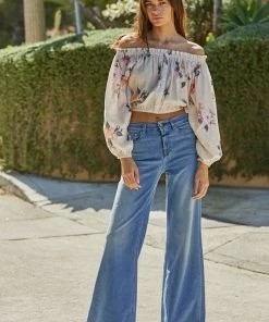 BT Lyla Cotton Blend Floral Top