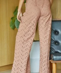 BT Kesha Eyelet Wide Leg Pants BEST SELLERS