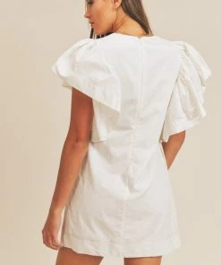MABLE Karinne Cotton Ruffle Sleeve Mini Dress 14 MABLE Karinne Cotton Ruffle Sleeve Mini Dress