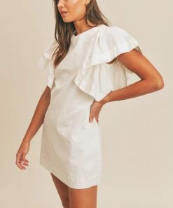 MABLE Karinne Cotton Ruffle Sleeve Mini Dress 13 MABLE Karinne Cotton Ruffle Sleeve Mini Dress