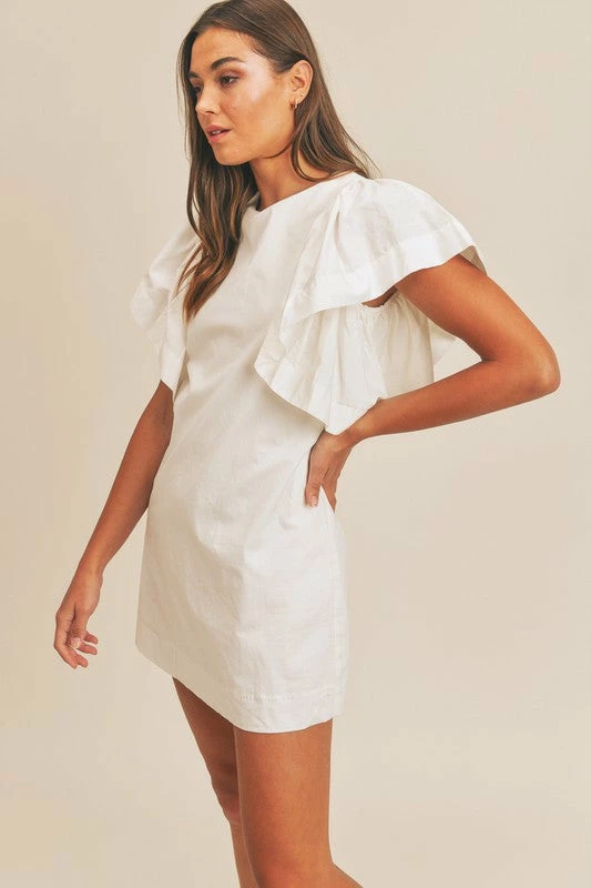 MABLE Karinne Cotton Ruffle Sleeve Mini Dress 7 MABLE Karinne Cotton Ruffle Sleeve Mini Dress