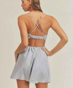 MABLE Tatiana Satin Cowl Neck Cutout Dress DRESSES 25 MABLE Tatiana Satin Cowl Neck Cutout Dress DRESSES