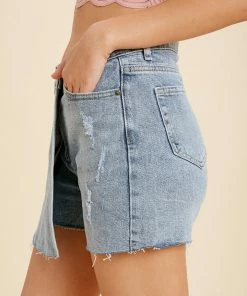 WL BOTTOMS Denim Wrap Skort