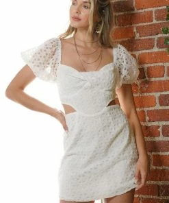 ONE & ONLY COLLECTIVE Springsteen Eyelet Cutout Dress