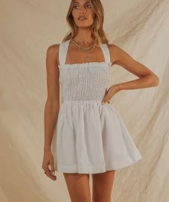 PEPPERMAYO BRIDAL European Towns Linen Mini Dress - Ivory 12 PEPPERMAYO BRIDAL European Towns Linen Mini Dress - Ivory