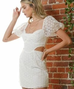 ONE & ONLY COLLECTIVE Springsteen Eyelet Cutout Dress