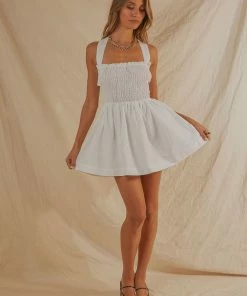 PEPPERMAYO BRIDAL European Towns Linen Mini Dress - Ivory 10 PEPPERMAYO BRIDAL European Towns Linen Mini Dress - Ivory