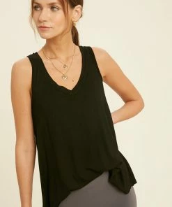 WL Wylie Rayon Tank Top - Black 9 WL Wylie Rayon Tank Top - Black