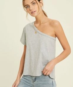 Shop Caylo Brooke One Shoulder Tee TOPS