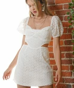 ONE & ONLY COLLECTIVE Springsteen Eyelet Cutout Dress
