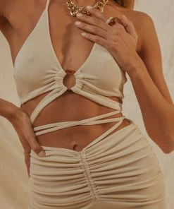 PEPPERMAYO MATCHING SETS Lila Crop Top - Ivory
