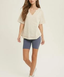 WL ACTIVEWEAR Superset Ribbed Biker Shorts- Slate