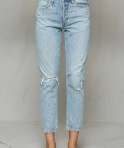 BT Kason High Rise Distressed Jeans DENIM