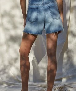 BT Aubrey High Rise Distressed Mom Shorts BOTTOMS