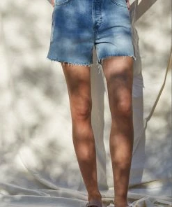 BT Aubrey High Rise Distressed Mom Shorts BOTTOMS