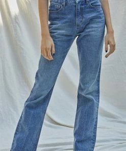 BT BOTTOMS Rya Cotton High Rise Girlfriend Denim Jeans