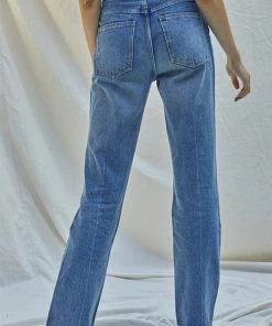 BT BOTTOMS Rya Cotton High Rise Girlfriend Denim Jeans