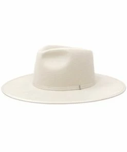 OLIVE & PIQUE ACCESSORIES Billie Felt Wool Hat - White