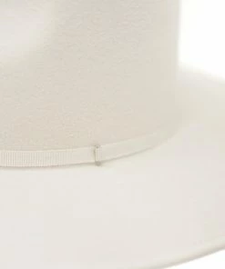 OLIVE & PIQUE ACCESSORIES Billie Felt Wool Hat - White