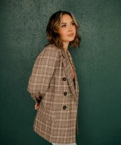BT Downtown Brooklyn Plaid Blazer OUTERWEAR