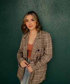 BT Downtown Brooklyn Plaid Blazer OUTERWEAR