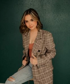 BT Downtown Brooklyn Plaid Blazer OUTERWEAR