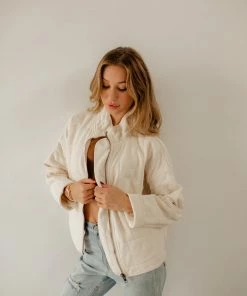 BT Timber Cotton Blend Pocketed Quilted Jacket - Cream OUTERWEAR 13 BT Timber Cotton Blend Pocketed Quilted Jacket - Cream OUTERWEAR