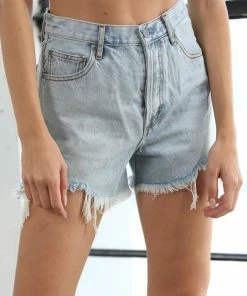 BT Mandy High Rise Distressed Denim Shorts BEST SELLERS