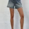 BT BOTTOMS Warren High Rise Distressed Denim Shorts