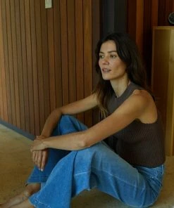 BT Piper Ribbed Cropped Tank Top - Brown BEST SELLERS 23 BT Piper Ribbed Cropped Tank Top - Brown BEST SELLERS