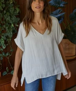 BT Haven Satin Blouse - Pearl BRIDAL