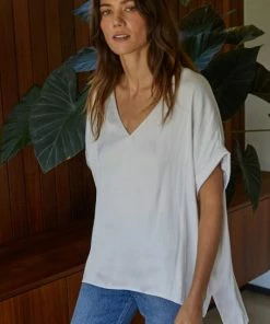 BT Haven Satin Blouse - Pearl BRIDAL