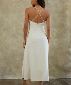 BT Bay Breeze Cutout Slit Midi Dress