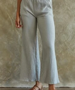 BT MATCHING SETS Teri Cotton Wide Leg Pocketed Pants