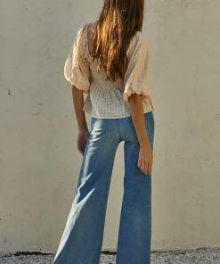 BT TOPS Sugar Cotton Smocked Babydoll Top