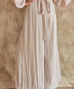 BT BRIDAL Pure Bliss Slit Satin Pants - Pearl 23 BT BRIDAL Pure Bliss Slit Satin Pants - Pearl