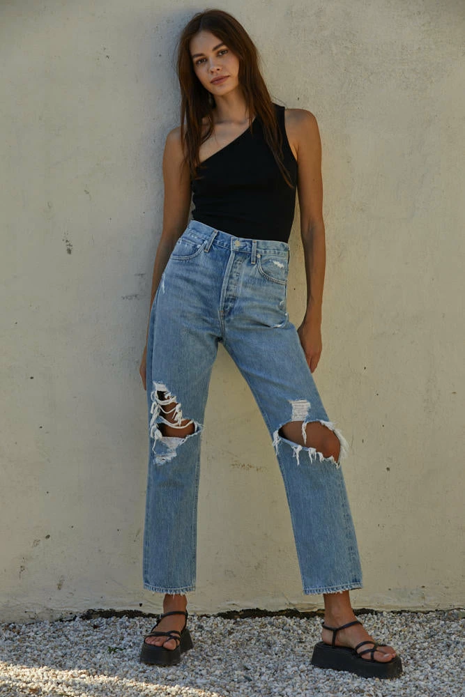 BT Ophelia Ribbed One Shoulder Top - Black 3 BT Ophelia Ribbed One Shoulder Top - Black