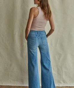 BT Ophelia Ribbed One Shoulder Top - Mocha