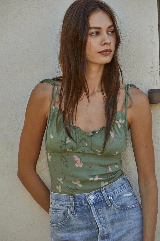 BT Kierra Floral Ruffle Tie Top BEST SELLERS 7 BT Kierra Floral Ruffle Tie Top BEST SELLERS