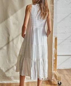 BT Willa Ruffle Tiered Midi Dress