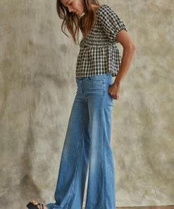 BT Mirabel Gingham Smocked Top BEST SELLERS