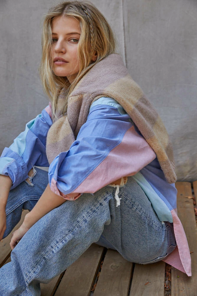 BT Jae Color Block Button Down Top 14 BT Jae Color Block Button Down Top