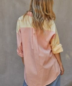 BT TOPS Lemonade Breeze Color Block Button Down Top 23 BT TOPS Lemonade Breeze Color Block Button Down Top