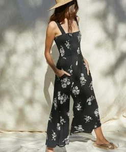 BT Fairview Floral Smocked Jumpsuit