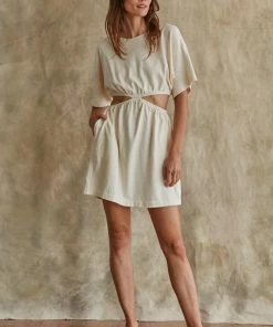 BT Clarissa Cutout Cotton Pocketed Dress