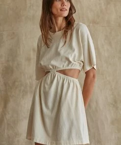 BT Clarissa Cutout Cotton Pocketed Dress