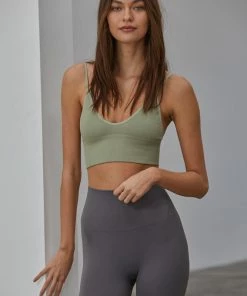 BT SEAMLESS BASICS Shoreline Bralette - Light Moss 9 BT SEAMLESS BASICS Shoreline Bralette - Light Moss